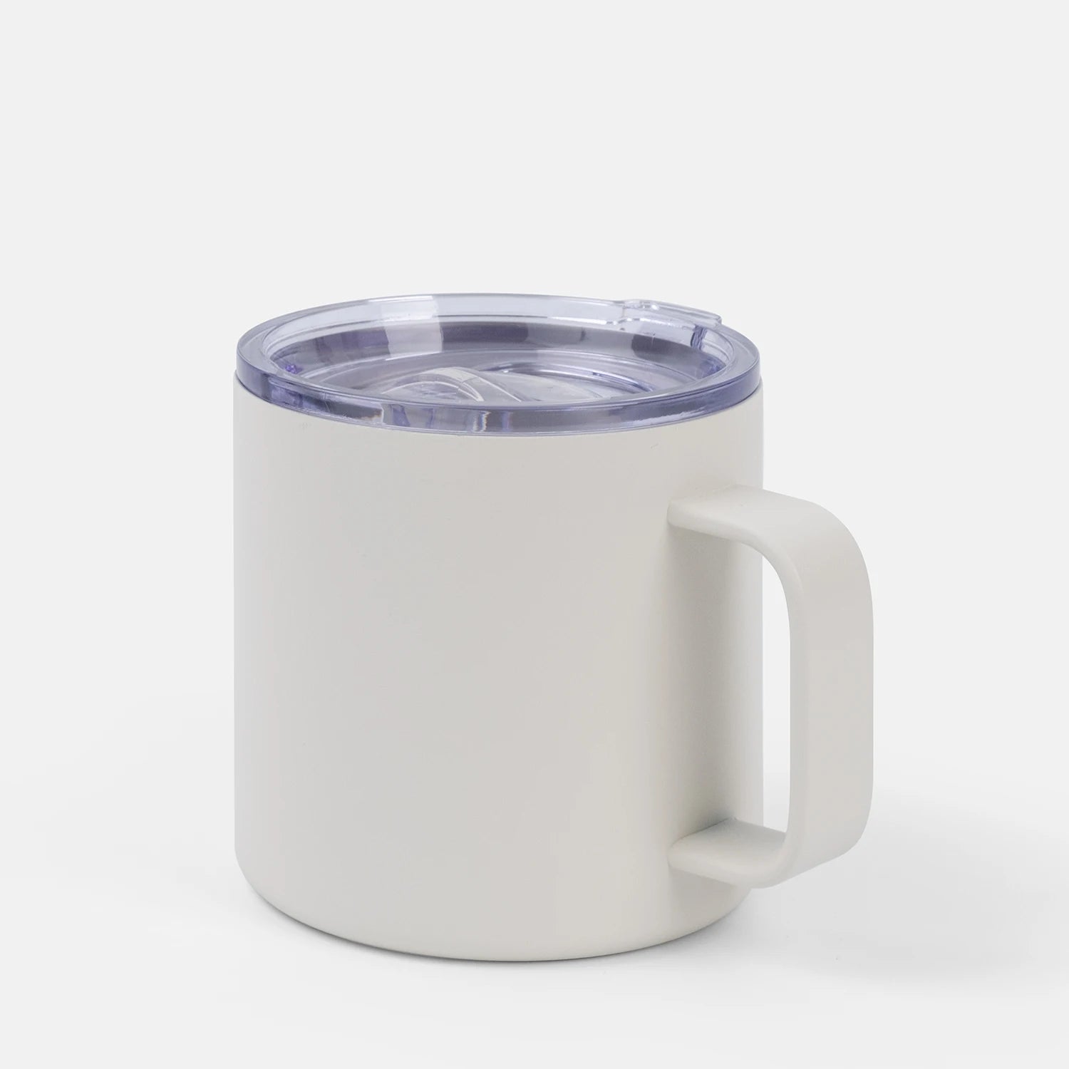 Custom Logo 15oz Double Wall Insulated Vacuum Beer Mug Stainless Steel Travel Coffee Mug with Handle and Lid