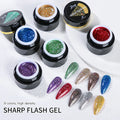 JTING Hot Popular Style 9colors Highdensity Diamond Flash Gel Nail Polish Professional Nail Salon Uv Glitter Nail Gel Polish
