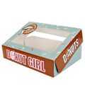 Custom Logo Biodegradable Mochi Donut Packaging Fast Food Delivery Food Grade Paper Bakery Boxes Custom Made Matt Lamination