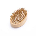 Natural Wood Hair Brush with Eco-Friendly Logo Air Cushion Custom Detangling  Paddle Hair Brush for Women Wood Brush Hair