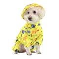 Dog Raincoat Modern Cute Animal Print Durable Polyester Outdoor Use Spring Summer Stock Dog Supplies Teddy Corgi Bull