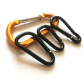 4mm D Shape All Black Anodized Aluminum Alloy Carabiner MegaBDM
