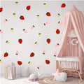 Kids Room Decoration 3d Fruit Strawberry Paper Wall Stickers