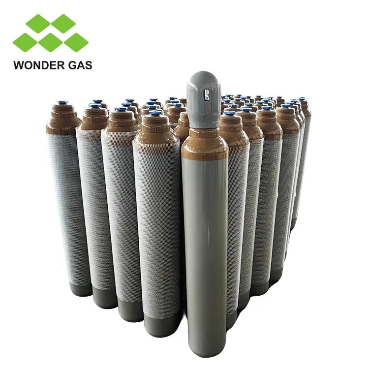 High Pressure Steel Helium Gas Cylinder 10L Helium Tank 200bar Helium Balloon Tank