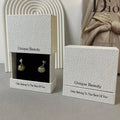 Low MOQ Custom White Gray Orange Velvet Stud Earrings Gift Box Paper Jewelry Drawer Box for Earring Display with Sponge Lining