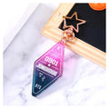 Custom Make Your Own Anime Acrylic Translucent Charm Glitter Hologram Gradient Waterproof Keychain