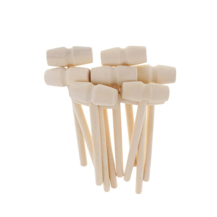 Factory Custom Lobster Wooden Hammer Natural Hardwood Mini Hammer for Seafood