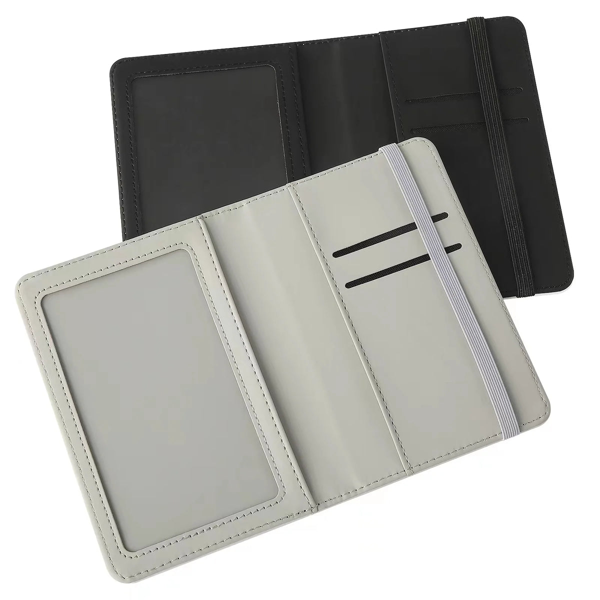 New PU Leather Passport Booklet Cover Travel Accessory ID Bank Credit Card Bag Couple Business Wallet