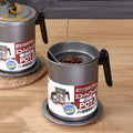 304 Stainless Steel Oil Filter Oil Strainer Pot Large  Separator Storage Tank Oil Container Colander Kitchen Tools