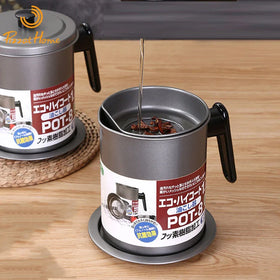 304 Stainless Steel Oil Filter Oil Strainer Pot Large Separator Storage Tank Oil Container Colander Kitchen Tools