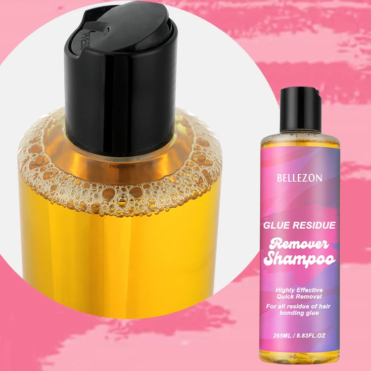 Bellezon Wholesale Hair Extensions Remover Shampoo Bond Glue Lace Wig Adhesive Glue Residue Shampoo