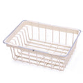 PP Plastic Dish Drying Rack with Chopsticks Drainer Kitchen Storage Basket Shelf Bowl Holder 35x26.5x11.5cm Blue/Khaki/White
