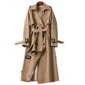 2025 Windbreaker Women's Mid-length Spring and Autumn New Korean Version Popular British Wind Coat Women
