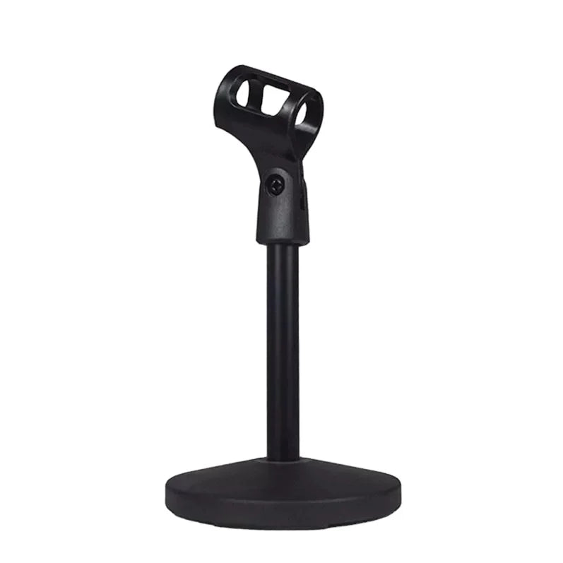 Hot Sales Rayyu RX-111 Metal Black Foldable Adjustable Round Base Microphone Stand for Desktop Conference Use