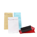 Bottom Gusset Coffee Pouch With Valve Recyclable Zipper Stand up Black Plastic Bag