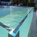 Transparent Clear PMMA Acrylic Panel Tempered Cast Infinity Edge Window Wall Swimming Pool UV Resistant 30-Year Warranty