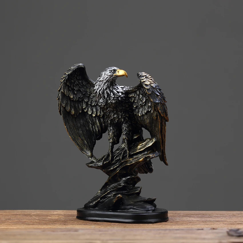 Wholesale Custom Resin Eagle Statue Animal Sculptures for Home/Office Decor for Retail and Gift Bulk Orders