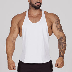 Men's Gym Wear Clothing Compression Oversized Sleeveless T-Shirt Blank Vests Workout Quick Dry Tank Tops