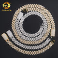 RTS Men Initial Necklace Cuban Link Bracelet Brass Zircon Iced Out Hip Hop Jewelry Cz Cuban Link Chain