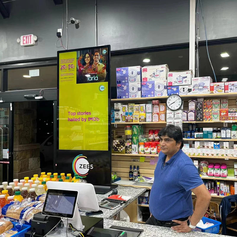 US Local Warehouse 43/55/65 Supports Touch Indoor LCD Digital Signage Advertising Playback Remote Release Android System
