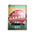 Custom Design Embossed Vintage Retro Rectangle Tin Metal Sign Offset Printing Lacquered Finish Wholesale Bar Garage Wall