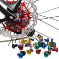 12PCS Screws for M5x10mm Disc Brake Rotors T25 Torx Bicycle Disc Fixing Screws for Mountain Bikes and Road Bikes Brake Disc