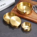Custom Silk Logo Stainless Steel Ashtray Smoking Internet Cafe KTV Restaurant Round Metal Ashtrays Advertising Gifts