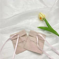 Custom Luxury Emboss Microfiber Jewelry Pouch With Snap Botton Envelope Dust Suede Ring Earring Jewelry Bag
