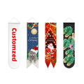 Digital Printing Customized Merry Christmas Shaped Wall Banner Decorative Holiday Indoor Banners