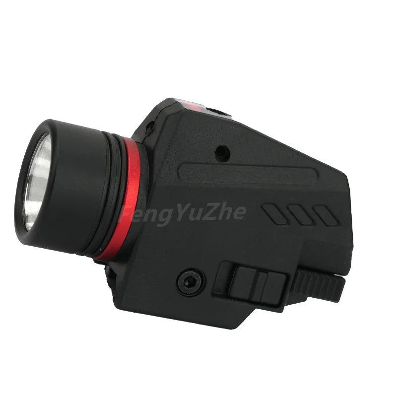 Hunting LED Flashlight IR Tactical Charging indicator laser Sight Combo for 20mm Light Scope