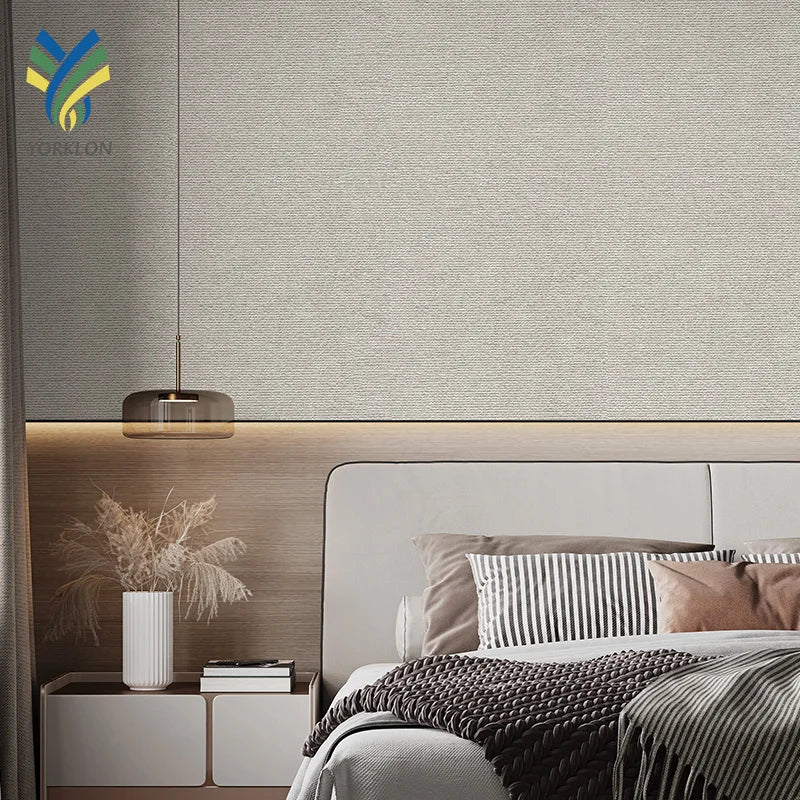 YD-08 Custom Luxury Wallpaper Modern Texture Wall Decor Background Soundproof Waterproof & Heat Insulation Textile Cloth