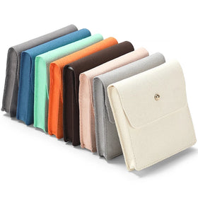 DIGU Wholesale Microfiber Travel Luxury Jewelry Packaging Ring Earring Bracelet Necklace Packaging Jewelry Box Microfiber Pouch