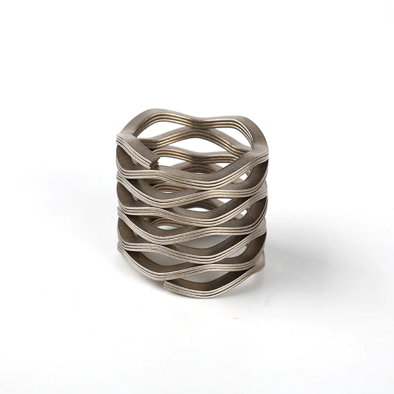 High Quality Stainless Steel 304 Nickel Surface Treatment Compression Spring Multi-layer Waved Spring for Bicycle