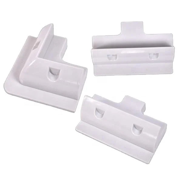 ABS Plastic Solar Side Mounting Bracket Kit for RV Caravan Vehicle Camper Yacht White&Black