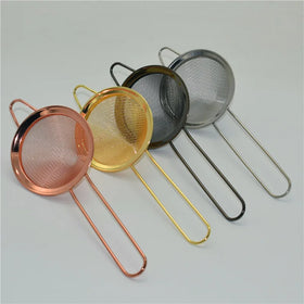 Wholesale Creative Metal Fine Mesh Strainer Tea Colander Oil Filter Tea Infuser Bar Sieves Kitchen Tool