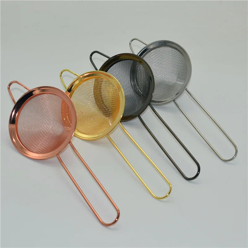 Wholesale Creative Metal Fine Mesh Strainer Tea Colander Oil Filter Tea Infuser Bar Sieves Kitchen Tool