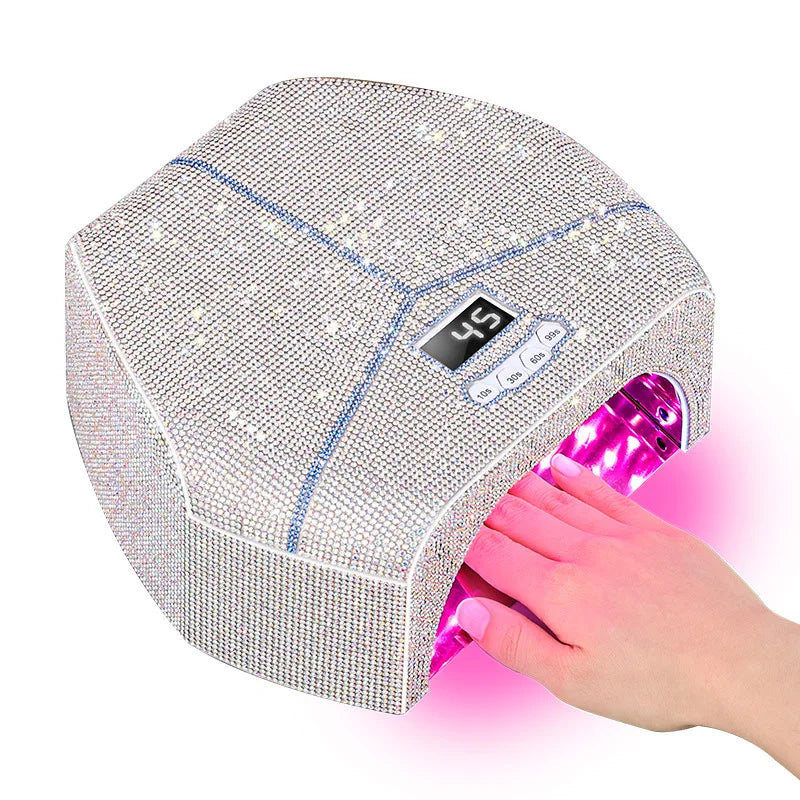 2025 New 268W Rhinestones Decoration Metal Reflector Inside Plug-in Professional UV LED Nail Lamp