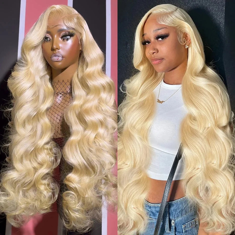 613 Wig 13x4 Blonde Swiss Lace Front Frontal 13x4 Swiss Lace Front Wig Caucasian Human Russian Hair Blonde Wigs Wholesale