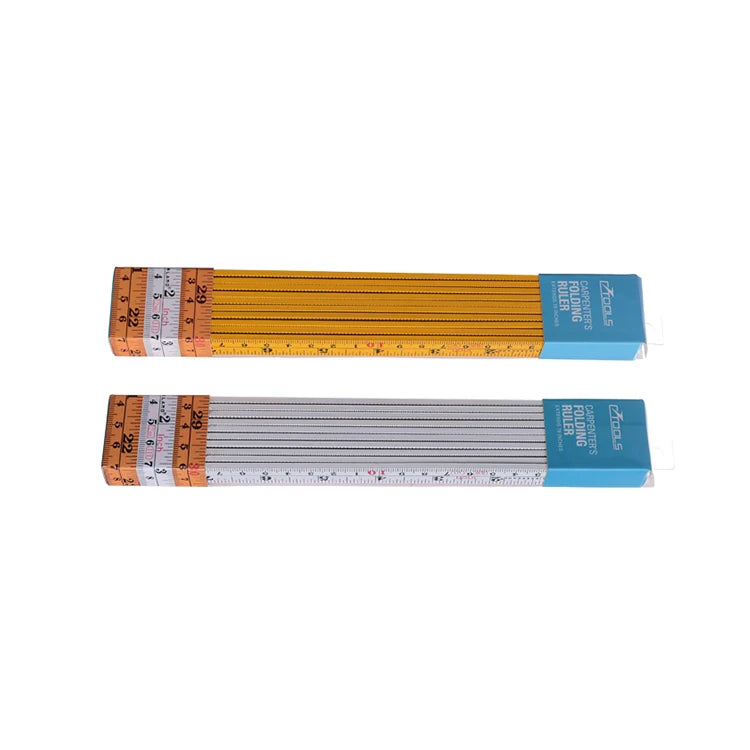 Professional Carpenter Measuring Tool Multifunctional Wooden 10-Fold 2M Foldable Ruler