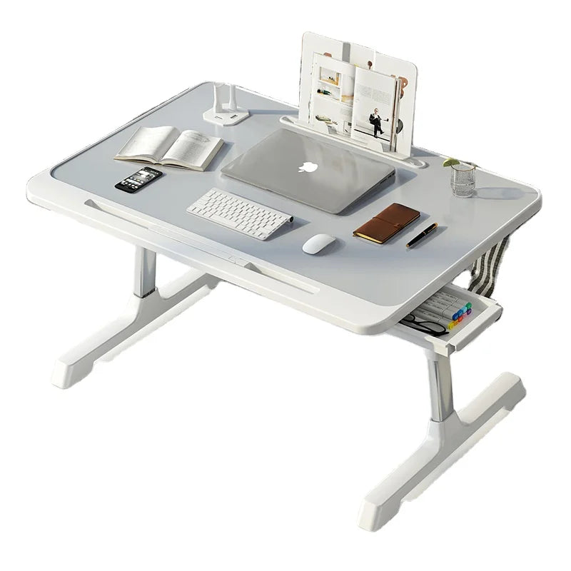 Portable Folding Bedroom Student Study Table Desks Adjustable Height Notebook Computer Table Foldable Laptop Desk