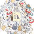 45pcs/box Cute Cat Diary Mini Paper Label Stickers Decorative Sticker DIY Lovely Stationery Scrapbooking Sticker