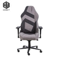 High Back 4D Adjustable Gaming Chair for Heavy Users 350LBS Reinforced Base Fabric Covered Stainless Steel Frame Racing Office