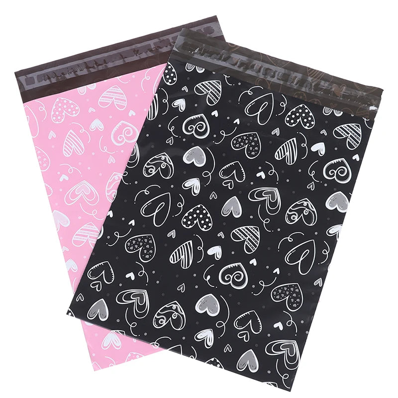 Black Waterproof Durable Self-Sealing Mailing Envelope Express Mail Shipping Carton Made Poly Material Wear-Resistant Express