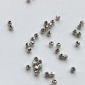Wholesale S925 Sterling Silver 3 mm Flower Ball Septum Beads Gold Plated Jewellery Making Findings Accessories and Spacers