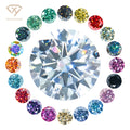 Wholesale Round Set Gra Color Green Red pink Blue Black Fl Vvs Vvs1 Loose Mossanite Moissanite Diamond Stone with Certificate