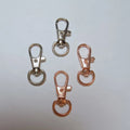 Multi Size Fashion Golden Silvery Retro Color Key Chain Key Clasp Finding for Unisex Key Rings