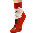 Super Soft and Warm Coral Fleece Elastic Christmas Sock for Adult
