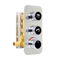 Brass 2 Way Shower Diverter Valve Thermostatic Mixer Valve Temperature Control Shower Valve Kit