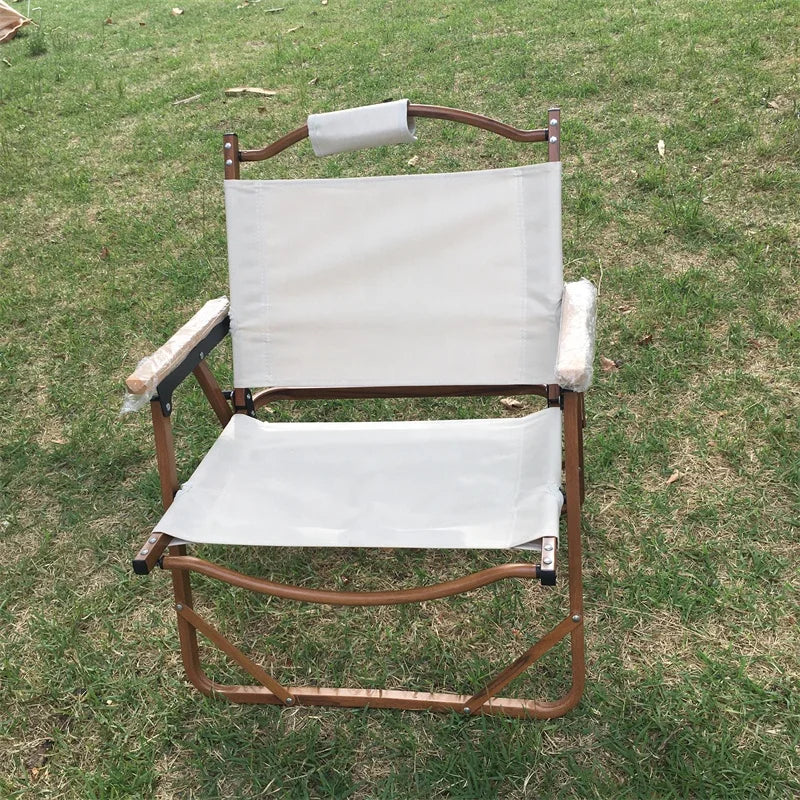 Woqi Wholesale  Portable Lightweight Folding Aluminum Camping Chair for Beach Chair