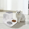Automatic Large Capacity Dry and Wet Separation Pet Water Dispenser Plastic Food Feeder Water Bottles for Cats and Dogs